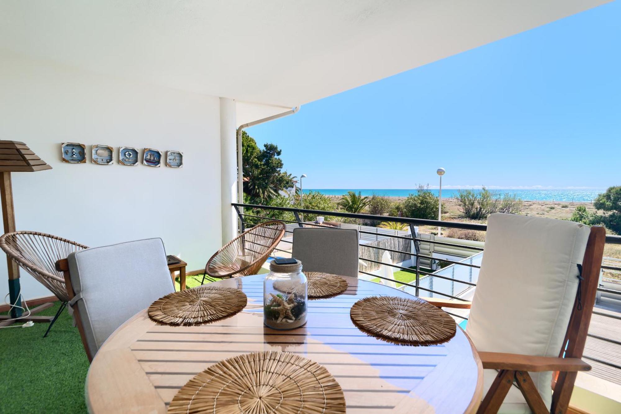 Casa Frente Al Mar Con Piscina Privada Leilighet Sagunto Eksteriør bilde