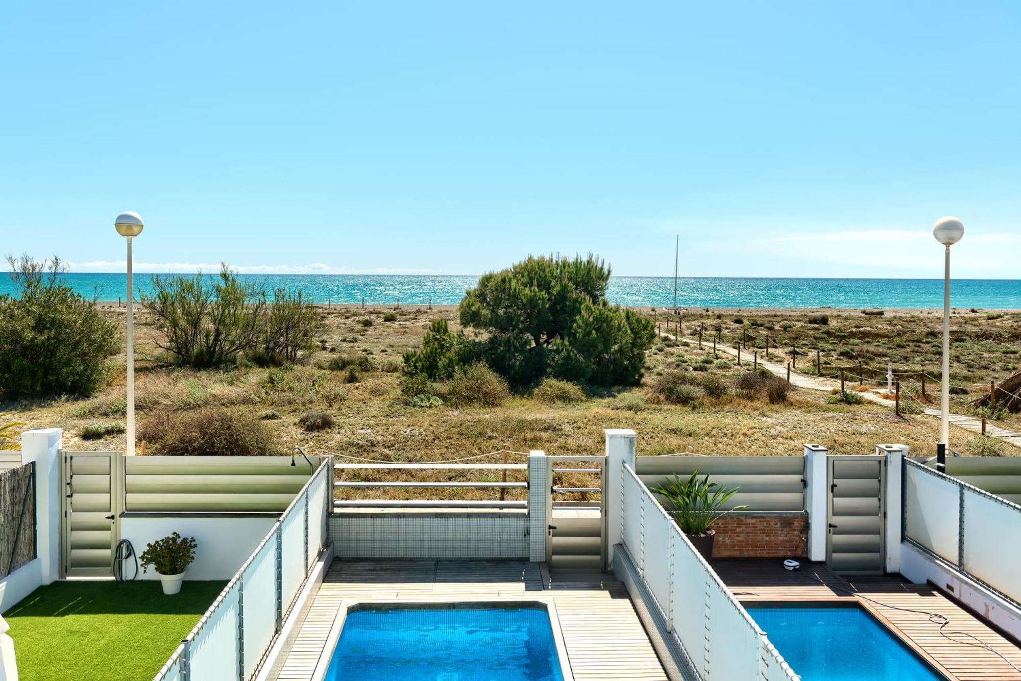 Casa Frente Al Mar Con Piscina Privada Leilighet Sagunto Eksteriør bilde